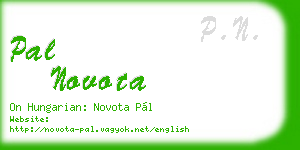 pal novota business card